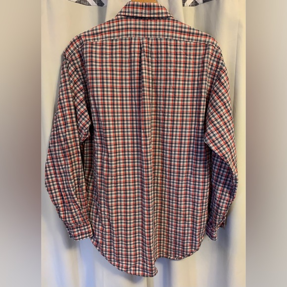 RALPH LAUREN SPORT LG BUTTON DOWN LONG SLEEVE CHECKERED SHIRT - Picture 2 of 5